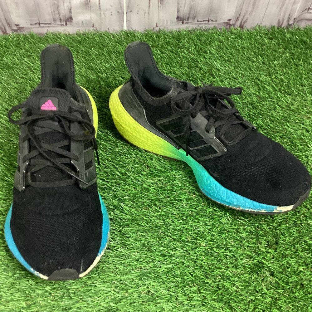 Adidas Ultraboost 22 Black Multi Color Gradient 10